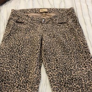 Paige leopard print jeans in size 25.
